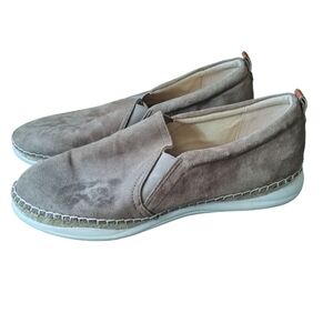 Sam Edelman Women's Taupe Suede Slip-On Loafers 9M